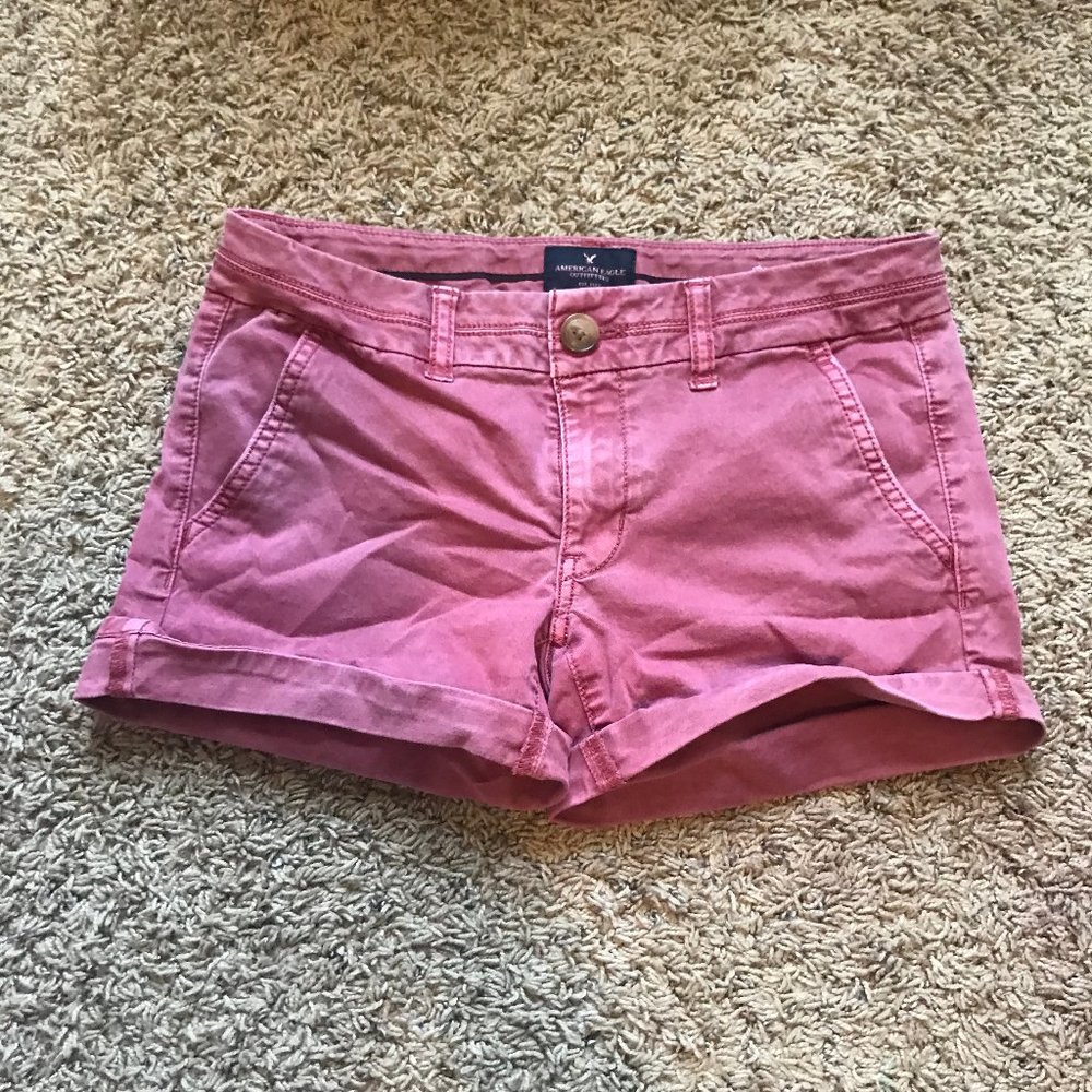 American Eagle Midi Stretch Shorts